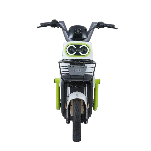 Modern Falcon electric scooter with sleek design, green accents, and advanced features for urban commuting. Perfect for eco-friendly transportation and tech enthusiasts.