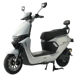 Electric scooter with sleek body, comfortable seat, and digital display, ideal for eco-friendly city transportation and efficient travel.