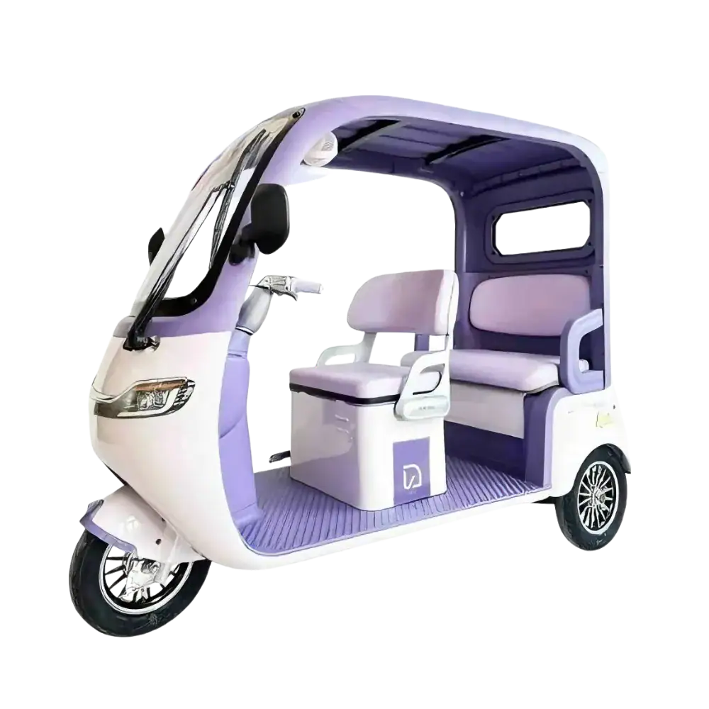 Electric Rickshaw with Comfortable Seating and Modern Design.